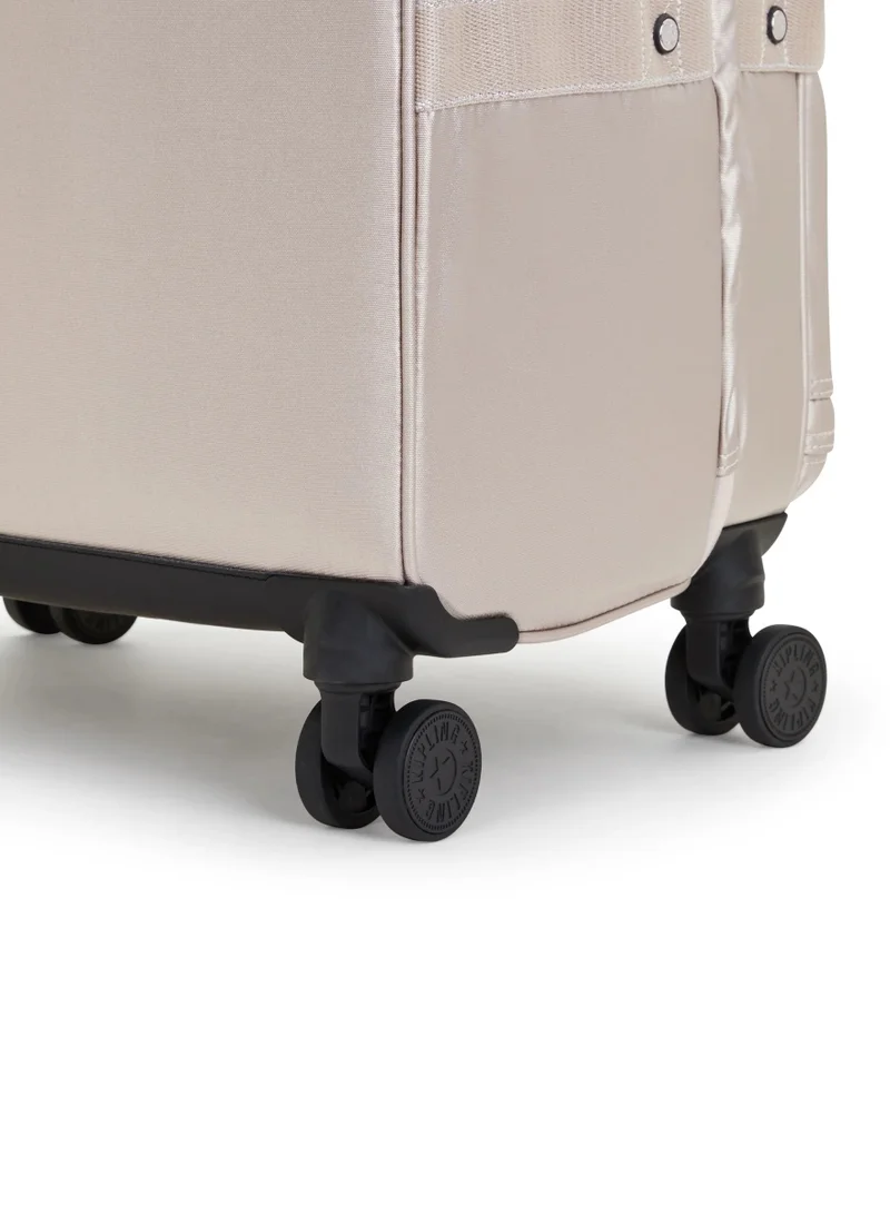Kipling  Spontaneous Large 4-Double Wheeled Female Check-In Luggage Trolley - Metallic Glow for Women | Best Price UAE